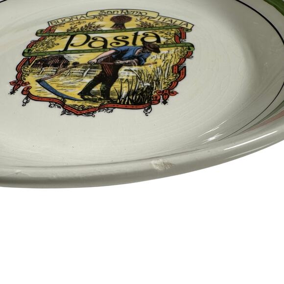Ironstone Tableware Made in Italy Pasta Serving Plates Set of 5 Good Condition - Picture 5 of 8